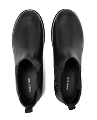 Lands' End Women's Wide Width Classic Leather Chelsea Boots