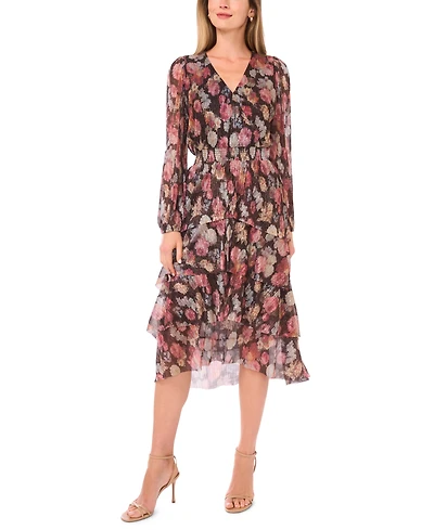 Vince Camuto Women's Ruffle Midi Dress