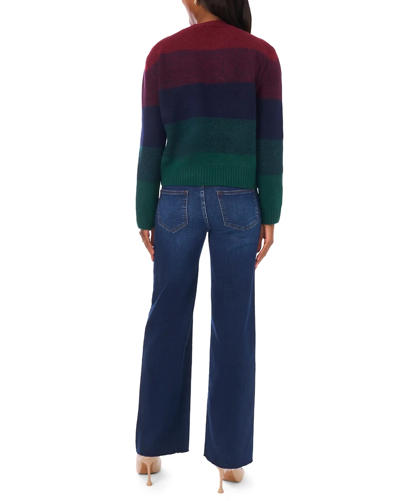 Vince Camuto Women's Stripe Long Sleeve Sweater