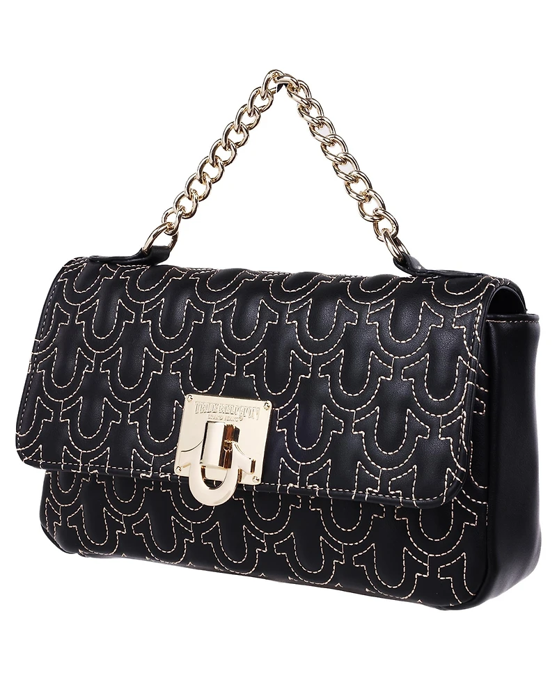 True Religion Horseshoe Quilted Flap Shoulder Bag