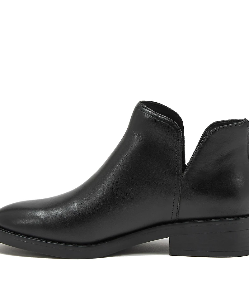 Lands' End Women's Essential Zip Up Ankle Booties