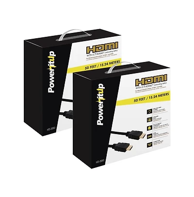 Power It Up 50 ft. Hdmi v2.0 Cable with Ethernet (-Pack
