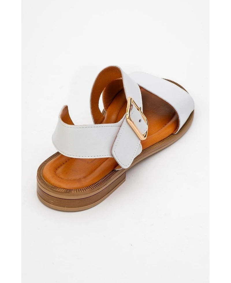 Forever & Always Shoes Majesty Leather Sandal (Women)