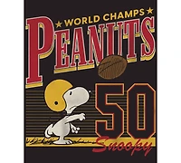 Hybrid Apparel Men's Snoopy Football Crewneck T-Shirt