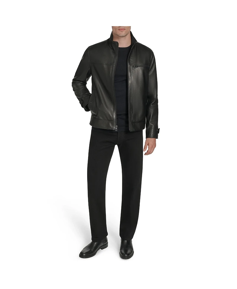 Andrew Marc Black Label Men's Skeld Leather Jacket