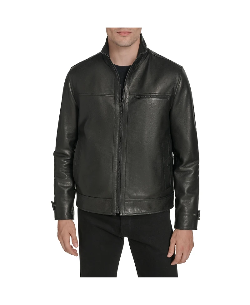 Andrew Marc Black Label Men's Skeld Leather Jacket