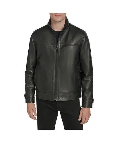 Andrew Marc Black Label Men's Skeld Leather Jacket