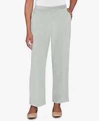 Alfred Dunner Petite Stockbridge Pull-On Corduroy Flat Front Average Length Pants