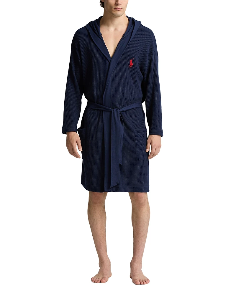 Polo Ralph Lauren Men's Thermal Hooded Robe with Belt