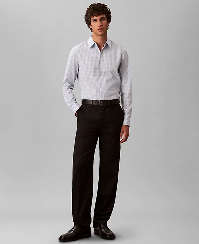 Calvin Klein Men's Long Sleeve Plaid Shirt