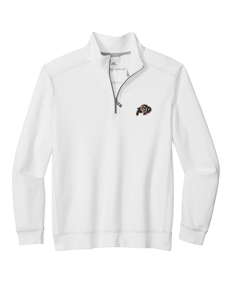 Tommy Bahama Men's White Colorado Buffaloes Montego Bay Half-Zip Jacket