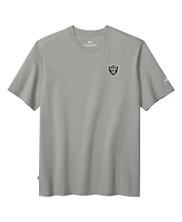 Tommy Bahama Men's Gray Las Vegas Raiders Huddle Hang Tens T-Shirt