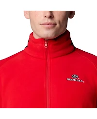 Columbia Men's Black Georgia Bulldogs Big Tall Flanker Iv Fleece Raglan Full-Zip Jacket