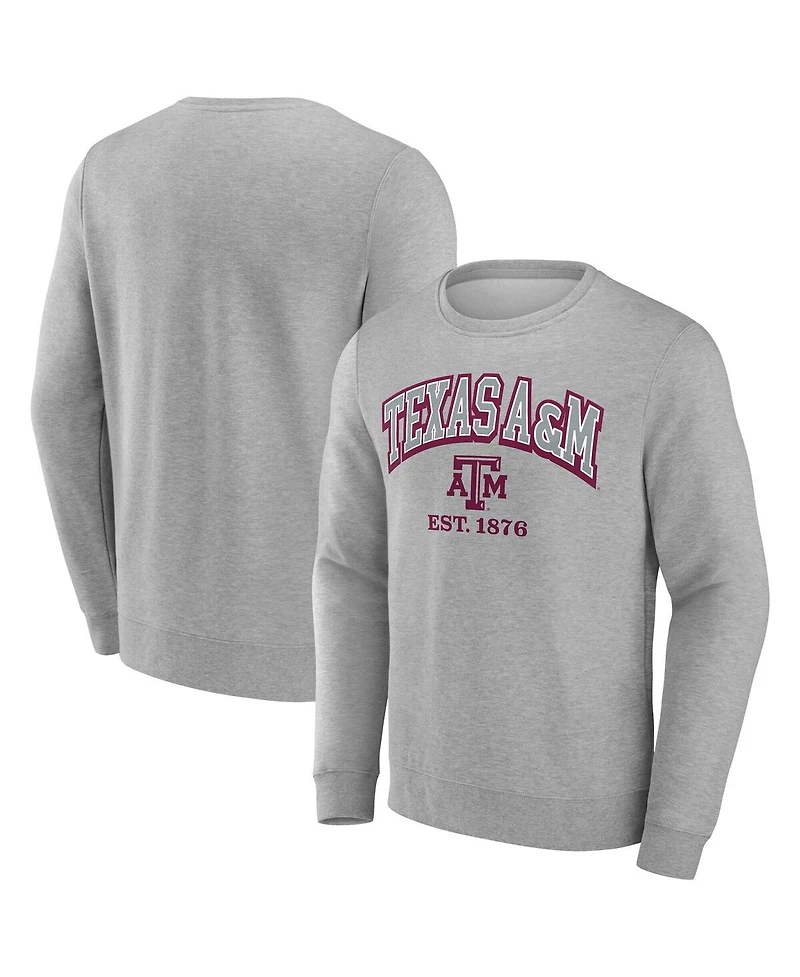 Fanatics Men's Gray Texas A M Aggies Original Fleece Pullover Sweatshirt