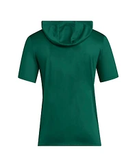 Adidas Men's Green Miami Hurricanes 2025 Areoready Sideline Training Hooded T-Shirt