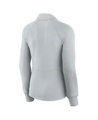 Fanatics Women's Gray Detroit Lions Elements Raglan Quarter-Zip Jacket