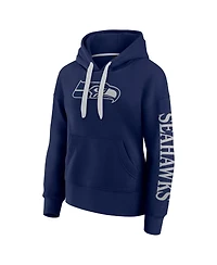 Fanatics Women's College Navy Seattle Seahawks Elements Next Pullover Hoodie
