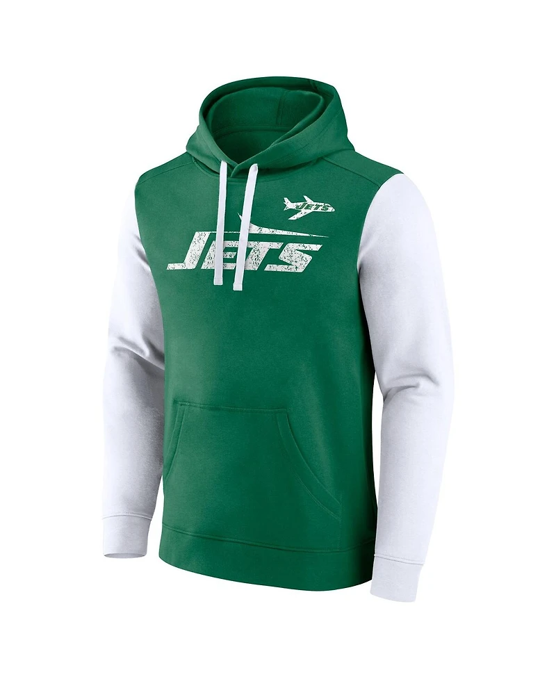 Fanatics Men's Kelly Green New York Jets Fleece Pullover Hoodie