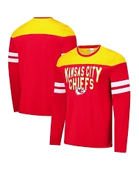 G-iii Sports by Carl Banks Men's Red/Gold Kansas City Chiefs Adaptive Hail Mary Long Sleeve T-Shirt