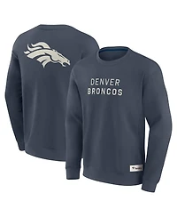 Fanatics Men's Navy Denver Broncos Elements Future Ground Lettering Pullover Sweatshirt