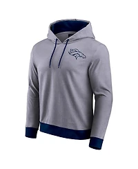 Darius Rucker Collection by Fanatics Men's Navy Denver Broncos Tonal Knit Pullover Hoodie