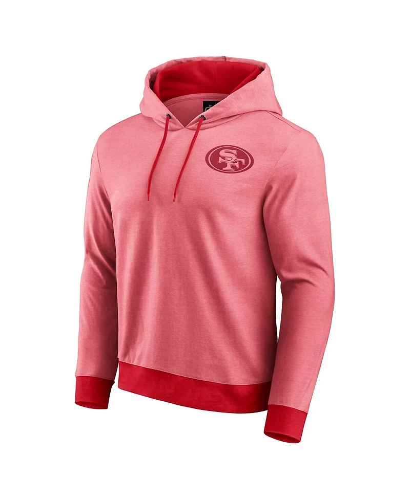 Darius Rucker Collection by Fanatics Men's Scarlet San Francisco 49ers Tonal Knit Pullover Hoodie