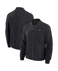 J. Palmer Men's Black Dallas Cowboys Lightweight Cover-4 Tri-Blend Full-Zip Jacket