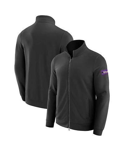 J. Palmer Men's Black Minnesota Vikings QB1 Full-Zip Sweatshirt
