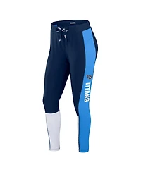 Wear by Erin Andrews Women's Navy/Light Blue Tennessee Titans Color-Block Leggings