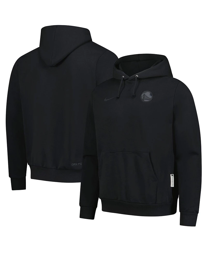 Nike Men's Black Golden State Warriors Authentic Travel Standard Issue Dri-Fit Hoodie