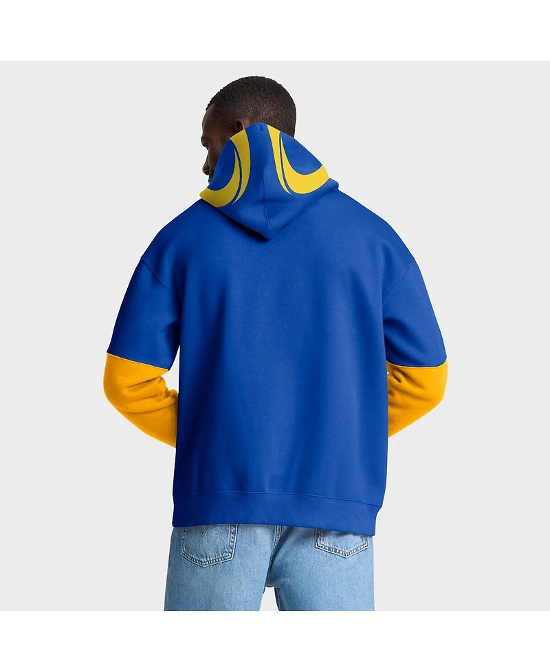 Fanatics Men's Royal Los Angeles Rams Helmet Pullover Hoodie
