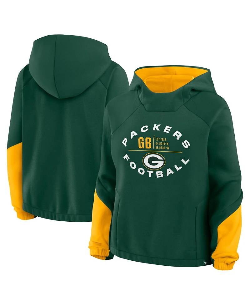 Fanatics Women's Green Bay Packers Oversized Redzone Bubble Screen Pullover Hoodie