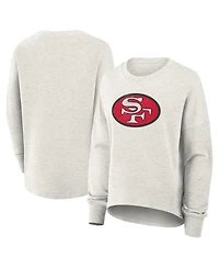 Fanatics Women's Heather Gray San Francisco 49ers Oversized Hometown Pullover Sweatshirt