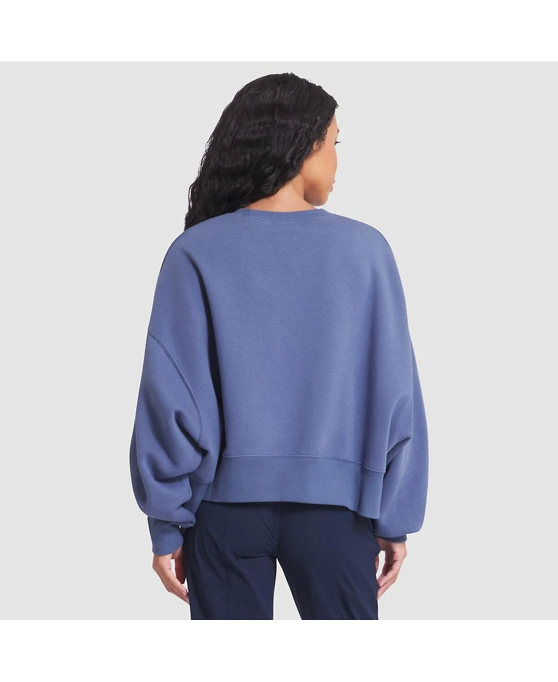Nike Women's Storm Blue New England Patriots 2025 Rivalries Collection Oversized Phoenix Fleece Sweatshirt