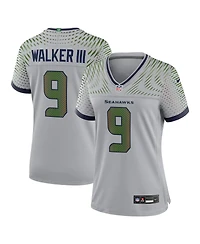 Nike Women's Kenneth Walker Iii Wolf Gray Seattle Seahawks 2025 Rivalries Collection Game Jersey