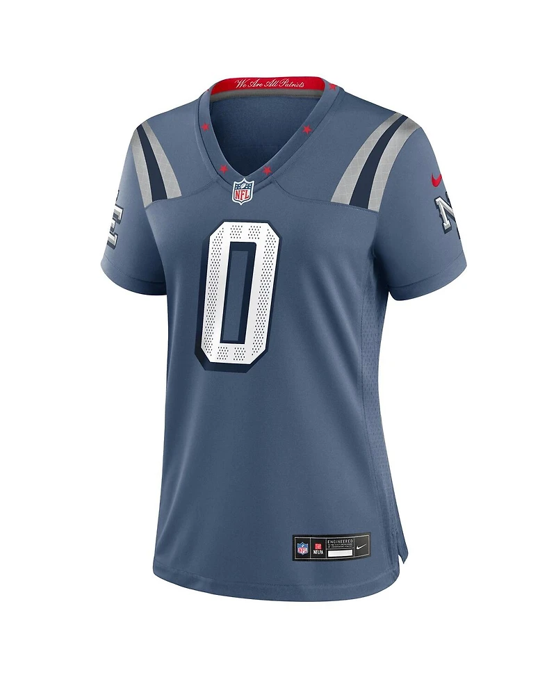 Nike Women's Christian Gonzalez Storm Blue New England Patriots 2025 Rivalries Collection Game Jersey