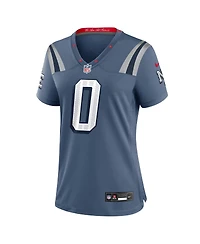 Nike Women's Christian Gonzalez Storm Blue New England Patriots 2025 Rivalries Collection Game Jersey