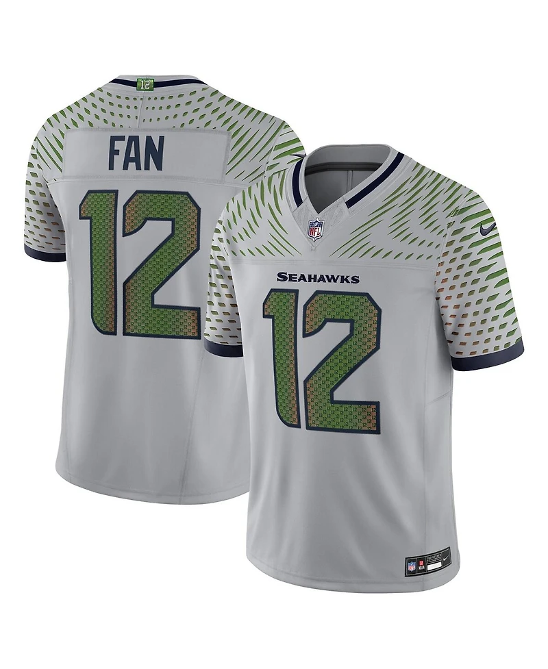 Nike Men's 12s Wolf Gray Seattle Seahawks 2025 Rivalries Collection Limited Jersey