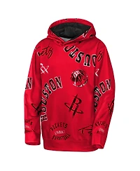 Outerstuff Big Boys and Girls Red Houston Rockets Moving Violation Hoodie