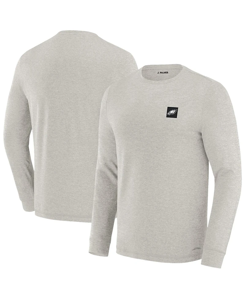 J. Palmer Men's Gray Philadelphia Eagles Four Down Long Sleeve T-Shirt