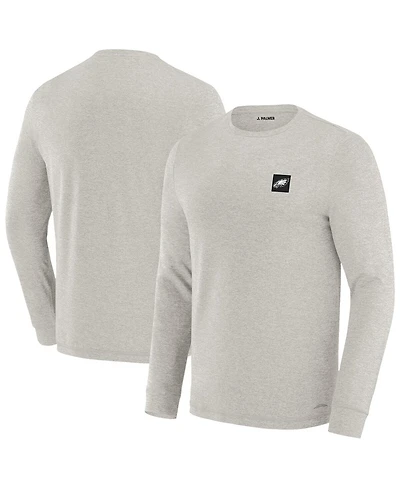 J. Palmer Men's Gray Philadelphia Eagles Four Down Long Sleeve T-Shirt
