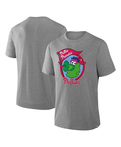 Fanatics Men's Heather Gray Philadelphia Phillies Tribute Iykyk Tri-Blend T-Shirt