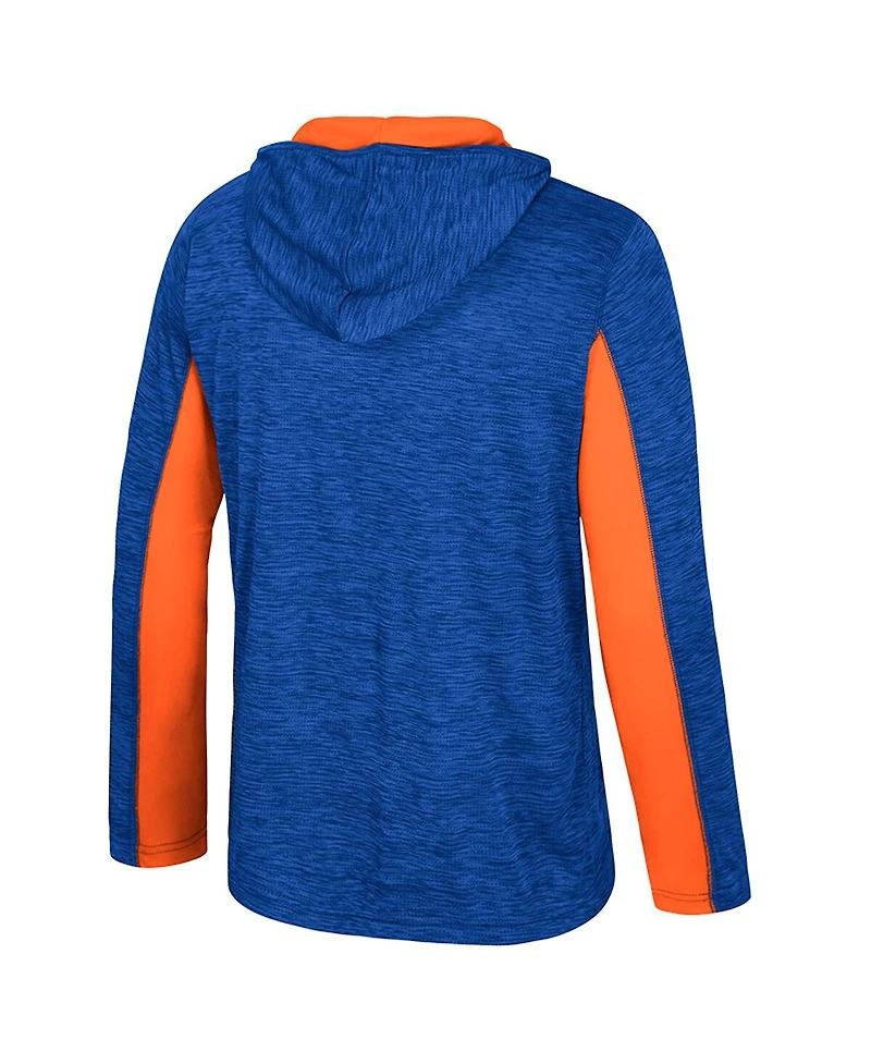 Colosseum Men's Royal Boise State Broncos Always Sunny Quarter-Zip Hoodie