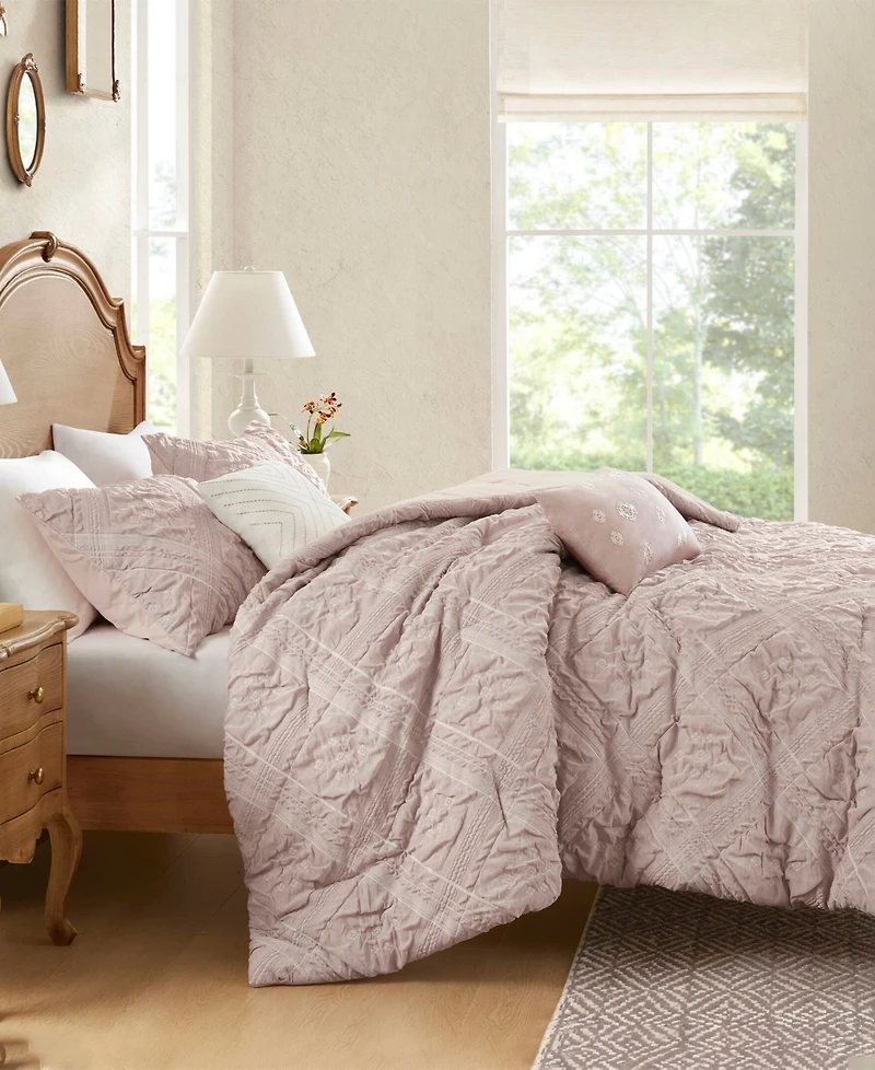 Madison Park Mona Sculpted Jacquard 5-Pc. Comforter Set