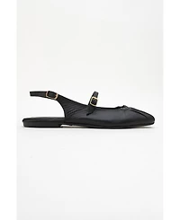 Forever & Always Shoes Britney Leather Closed-Toe Sandal (Women)