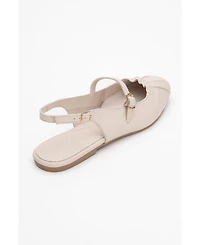 Forever & Always Shoes Britney Leather Closed-Toe Sandal (Women)