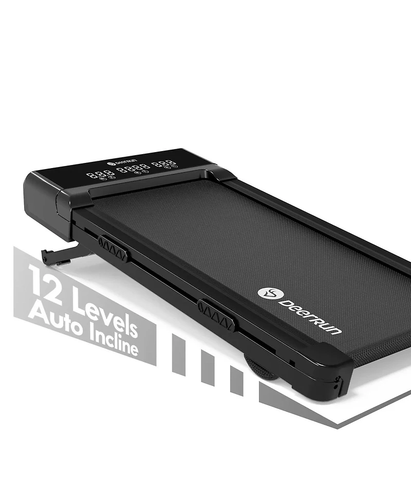 DeerRun Z10 12% Auto Incline Smart Walking Pad Treadmill with remote control