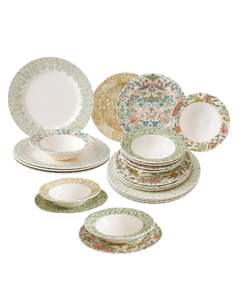 Spode Morris & Co. 24-Pc. Dinnerware Set, Service For 8