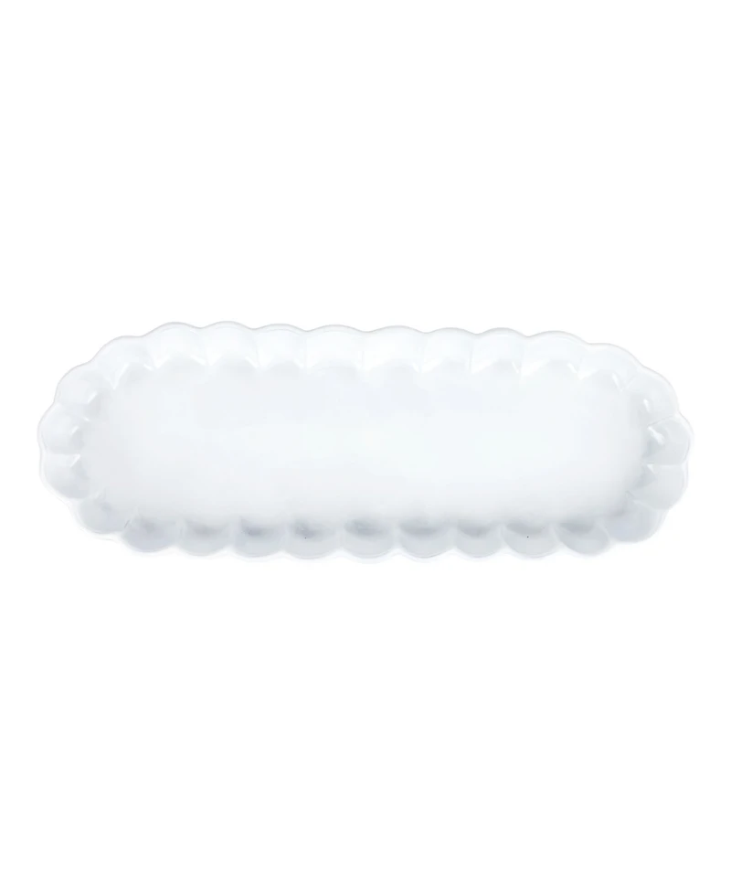 Vietri Incanto Ruffle Oval Tray