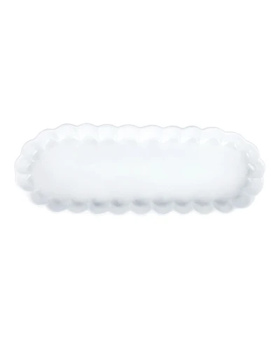 Vietri Incanto Ruffle Oval Tray